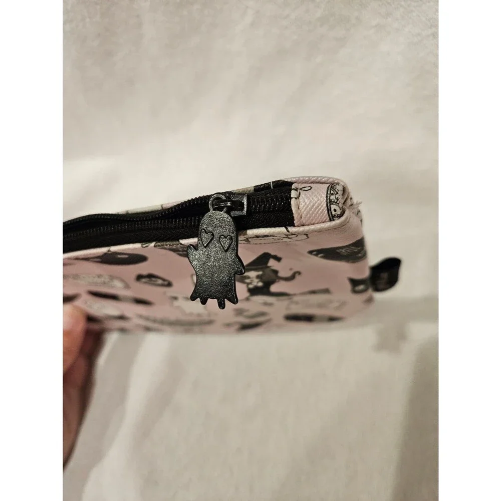 Ipsy x Valfre Makeup Cosmetic Pouch Pink Spooky Witch Print Halloween Goth